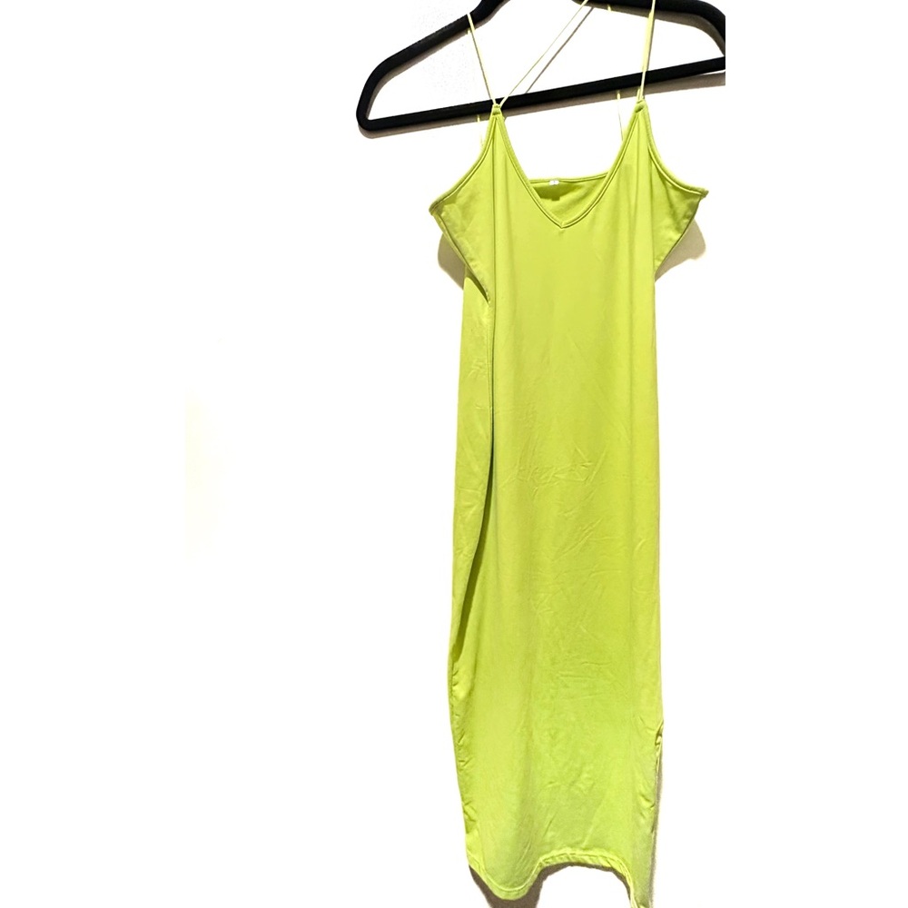 PRIMODA Women's Neon Green Dress - Picture 4 of 4